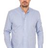 Herren Gipfelstürmer | Gipfelsturmer Pfoadhemd 420000-4201-42 Mittelblau ( Regular Fit)