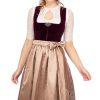 Damen Marjo | Marjo Midi Dirndl 2Tlg. 68Cm Sabine Rosengarden