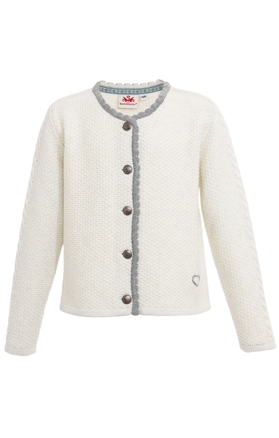 Kinder Spieth & Wensky | Spieth & Wensky Kinderstrickjacke Schafchen Offweis