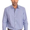 Herren OS-Trachten | Os-Trachten Karo Langarmhemd Maisach Blau (Slim Fit)