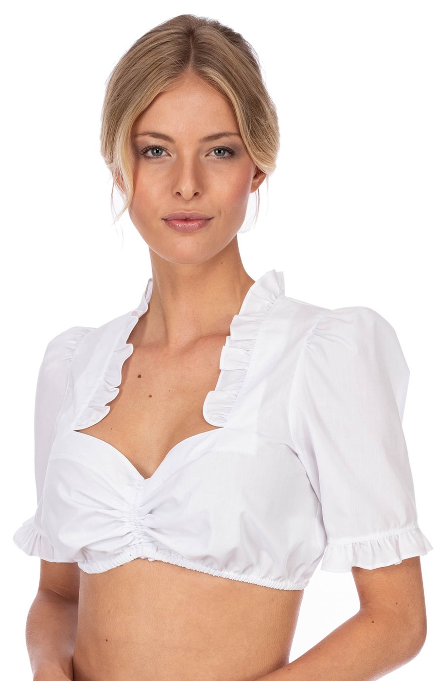 Damen Krüger Dirndl | Kruger Dirndl Dirndlbluse Negra Weis