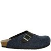 Herren Genuins | Genuins Pantoffeln G101562 Branco Blau