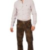 Herren Almsach | Almsach Lederhose Lang Mit Gurtel He1051 Deerlook