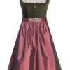 Damen Marjo | Marjo Midi Dirndl 2Tlg. 65Cm Nicoletta Grun Rosenholz