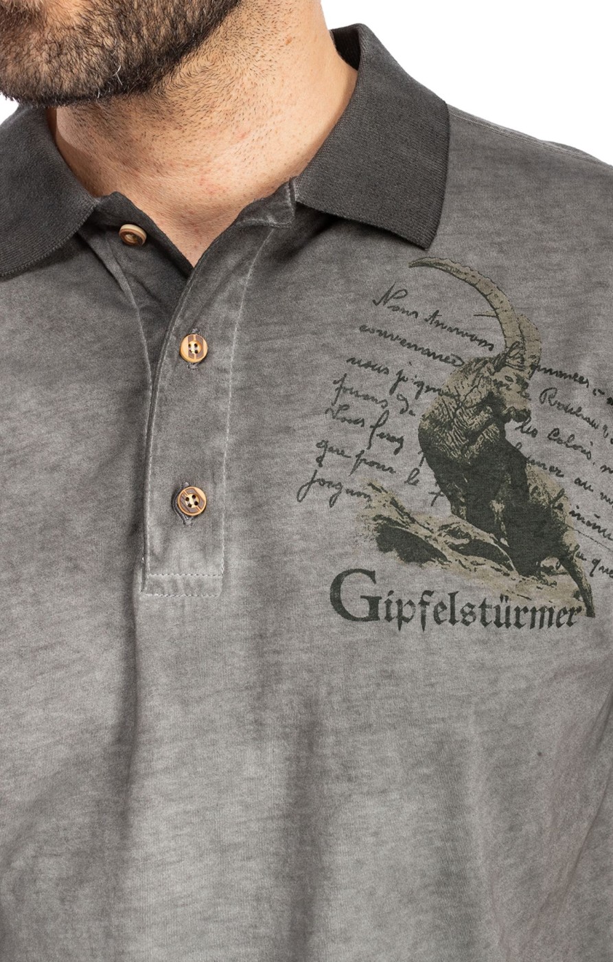 Herren Gipfelstürmer | Gipfelsturmer Poloshirt Weitenau Anthrazit