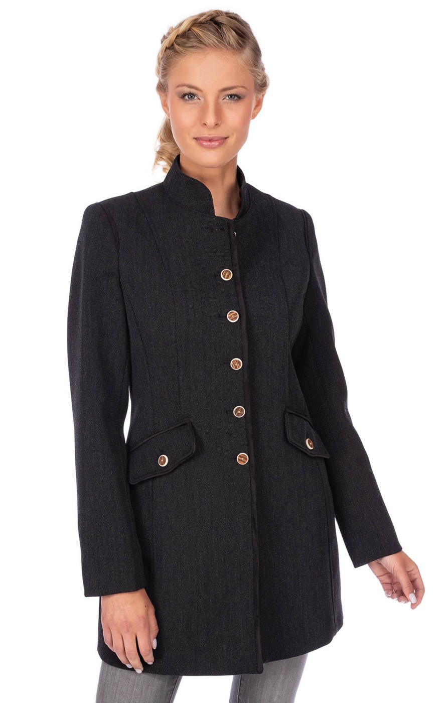 Damen OS-Trachten | Os-Trachten Longjacket Reutlingen Schwarz