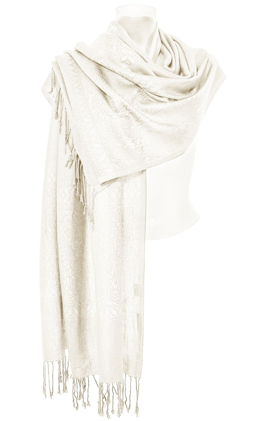 Accessoires Purset | Purset Pashmina Ha621-02 Offwhite