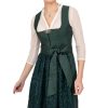 Damen Marjo | Marjo Midi Dirndl 2Tlg. 65Cm Nadescha Flaschengruen