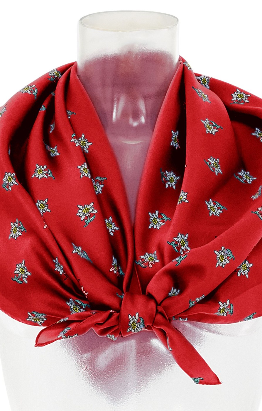 Accessoires Purset | Purset Georgettetuch Edelweiss 1011-91 Red