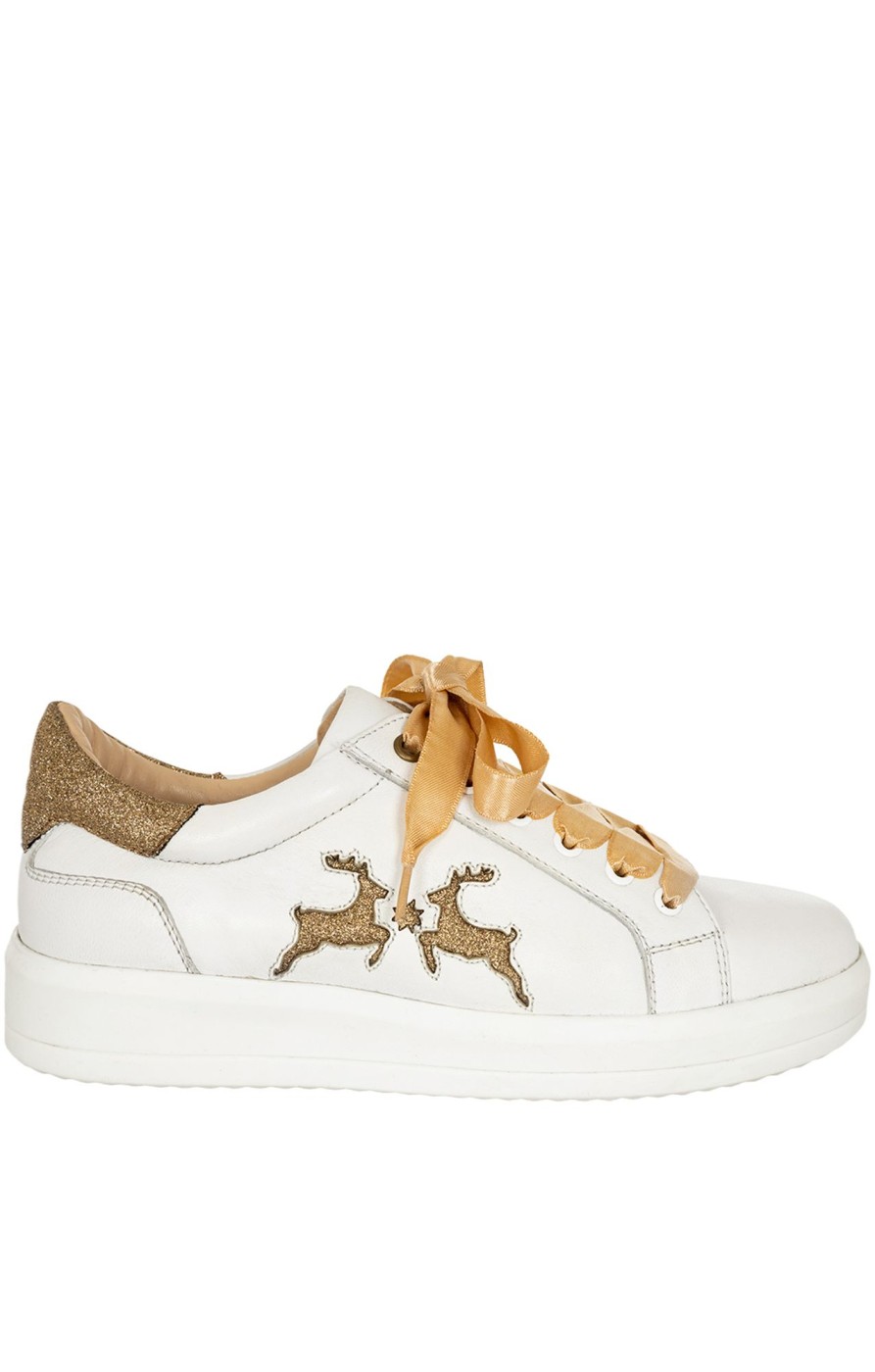 Schuhe Maddox | Maddox Schuh Dorle Nappa Weiss Gold