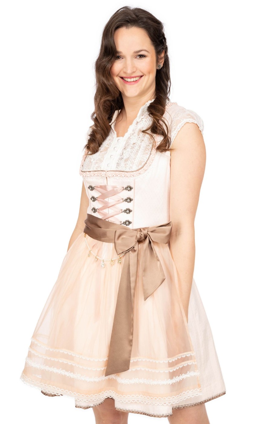 Damen Krüger Dirndl | Kruger Dirndl Mini Dirndl 2Tlg. 50Cm 415065-050-33 Rose