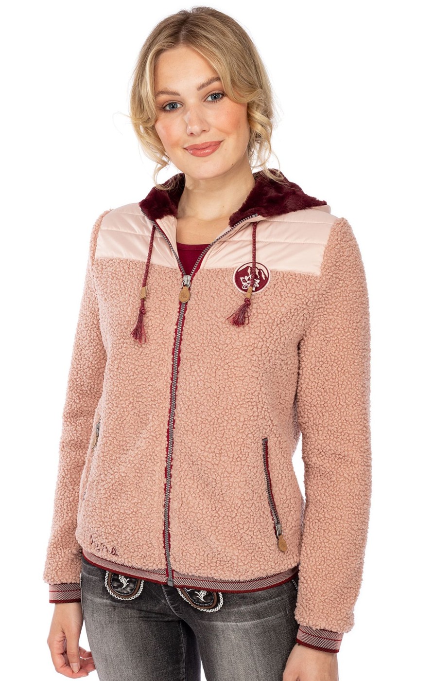 Damen Piz Palü | Piz Palu Jacke Falkenstein Rosa Bordeaux