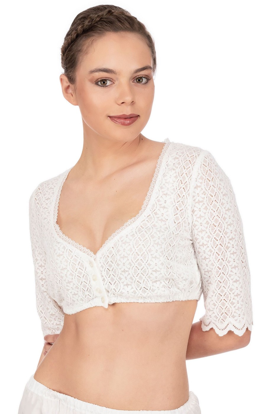 Damen Marjo | Marjo Dirndlbluse Isi-Maria Offwhite