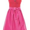 Damen Marjo | Marjo Midi Dirndl 2Tlg. 65Cm Zoey Hot Pink