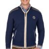 Herren Spieth & Wensky | Spieth & Wensky Strickjacke Betzbach Denimblau