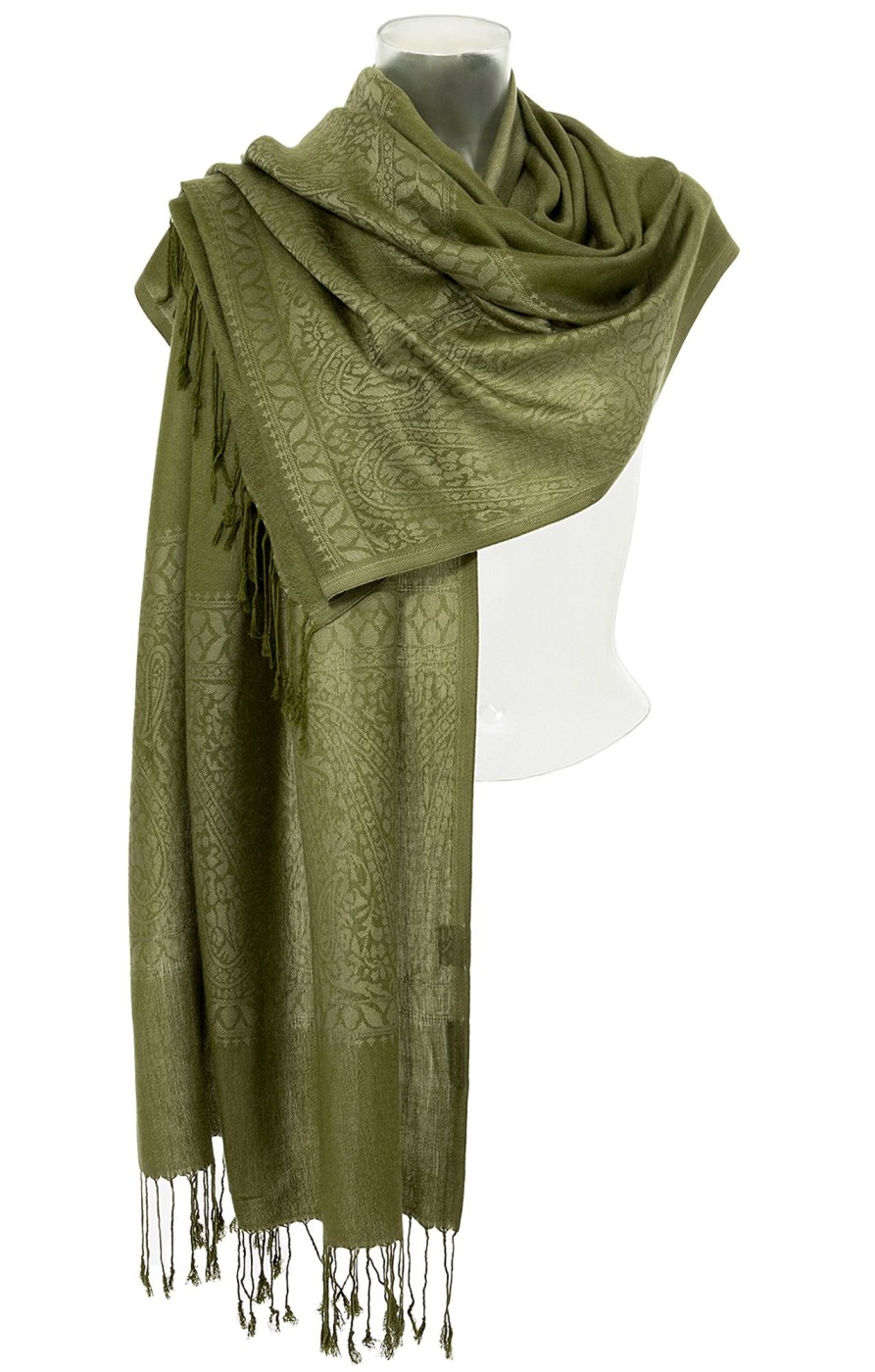 Accessoires Purset | Purset Pashmina Ha621-69 Olive