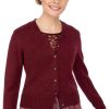 Damen Spieth & Wensky | Spieth & Wensky Strickjacke Brescia Weinrot