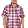 Herren Gipfelstürmer | Gipfelsturmer Kurzarmhemd 421000-3669-34 Mittelrot (Regular Fit)