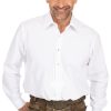 Herren Almsach | Almsach Hemd Liegenkragen Lf102 Weis (Regular Fit)