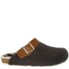 Schuhe Genuins | Genuins Pantoffel G100111 Wooland Grau